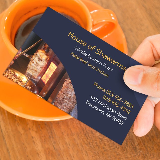 Shawarma Middle Eastern Business Card (Creator Uploaded)