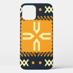Shawl Design: Indian Batik Square. iPhone 12 Case