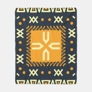 Shawl Design: Indian Batik Square. Fleece Blanket