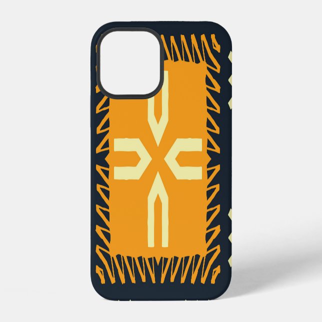 Shawl Design: Indian Batik Square. iPhone Case (Back)