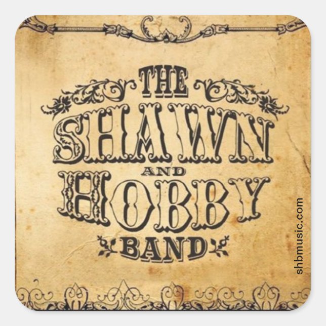Shawn & Hobby Band Album Sticker (Front)