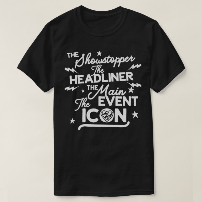 Shawn Michaels Showstopper Headliner T-Shirt (Design Front)