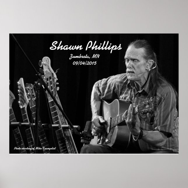 Shawn Phillips LIVE at Zumbrota, MN in 2015 Poster (Front)
