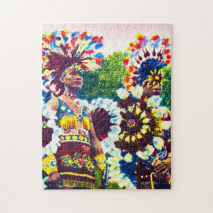 Shawnee Indian War Dancers, Oklahoma Jigsaw Puzzle