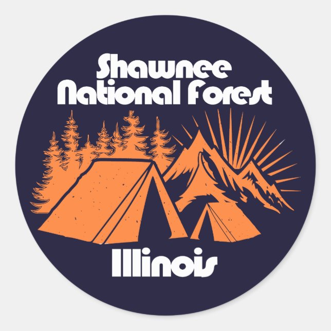 Shawnee National Forest Classic Round Sticker (Front)