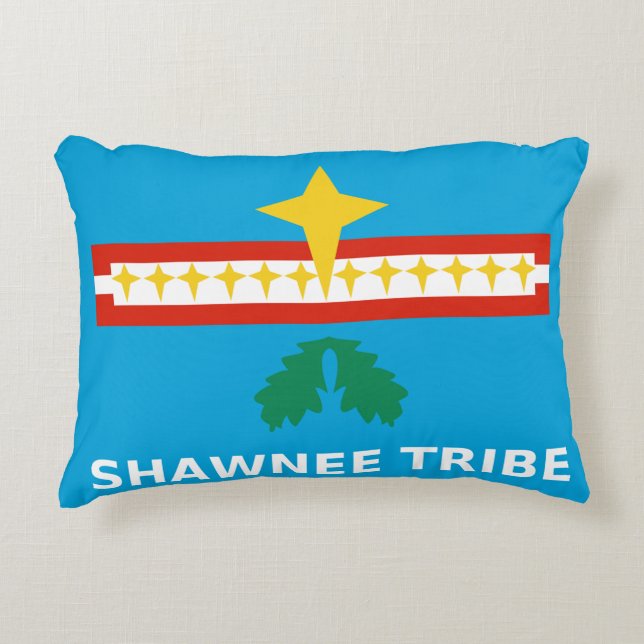 Shawnee Tribe Flag Decorative Cushion (Front)