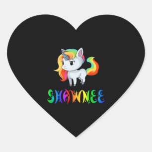 Shawnee Unicorn Heart Sticker