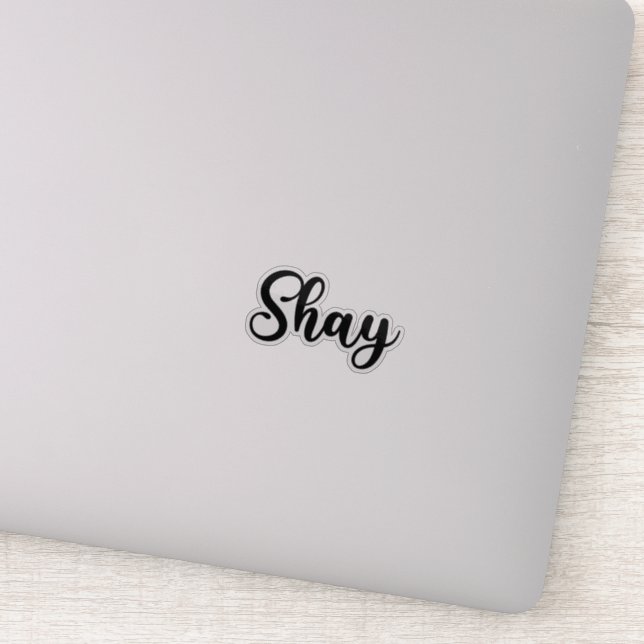 Shay Name - Handwritten Calligraphy (Detail)