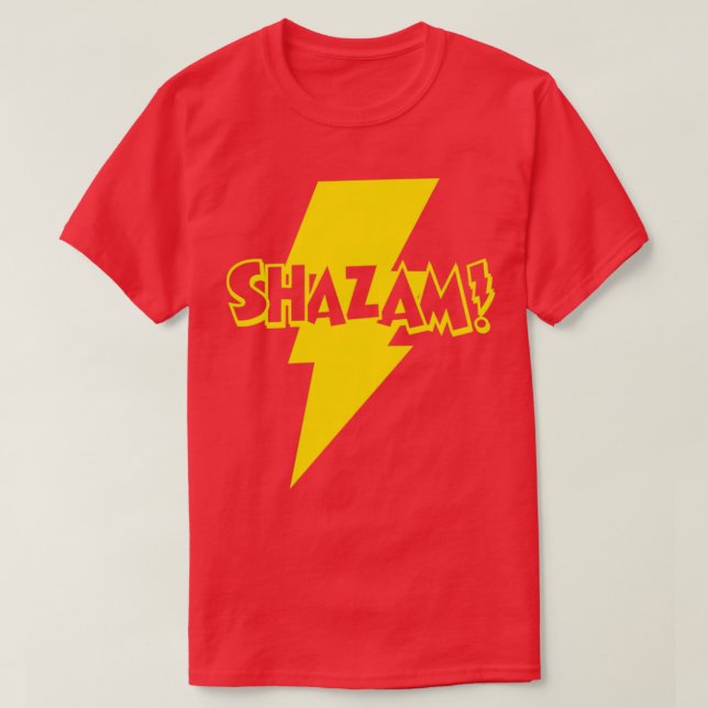 SHAZAM 1 Colour Gold T-Shirt (Design Front)