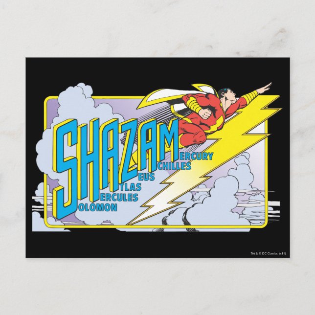 Shazam Acronym 2 Postcard (Front)