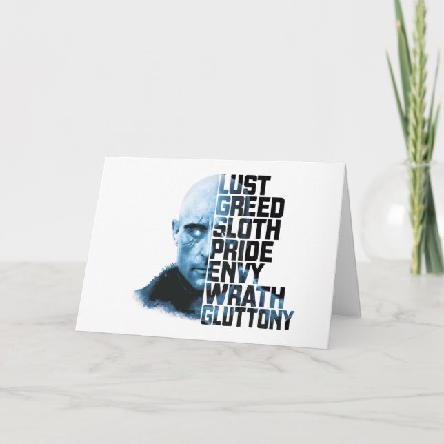 SHAZAM! | Dr. Sivana Seven Deadly Sins Graphic Card (Front)