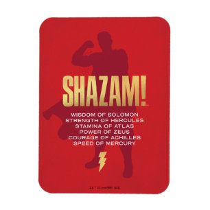 SHAZAM! Fury of the Gods Flexing Silhouette Magnet