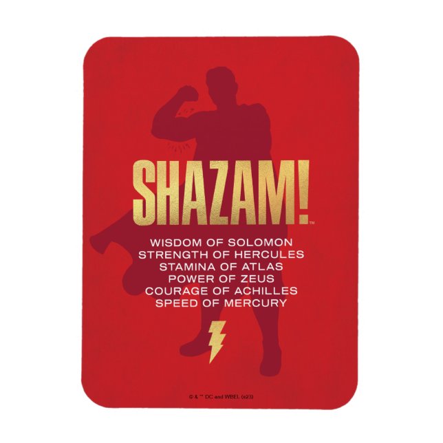 SHAZAM! Fury of the Gods | Flexing Silhouette Magnet (Vertical)