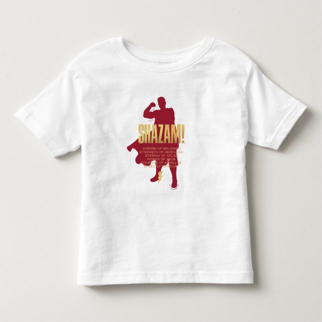 SHAZAM! Fury of the Gods | Flexing Silhouette Toddler T-Shirt (Front)