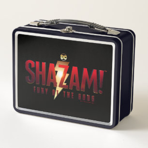 SHAZAM! Fury of the Gods   Fury of the Gods Logo Metal Lunch Box