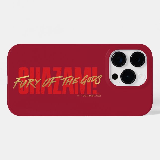 SHAZAM! Fury of the Gods | Golden Marker Logo Case-Mate iPhone Case (Back (Horizontal))