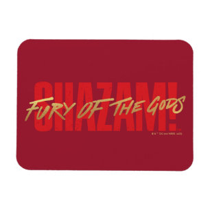 SHAZAM! Fury of the Gods   Golden Marker Logo Magnet