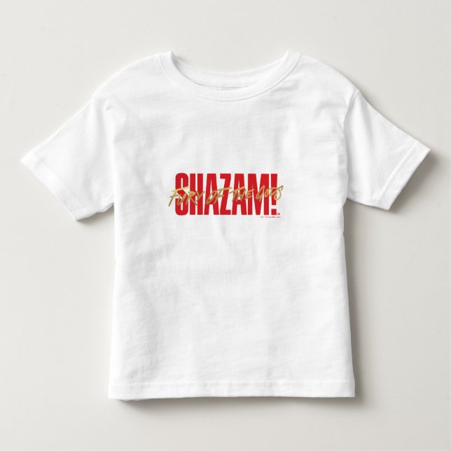 SHAZAM! Fury of the Gods | Golden Marker Logo Toddler T-Shirt (Front)