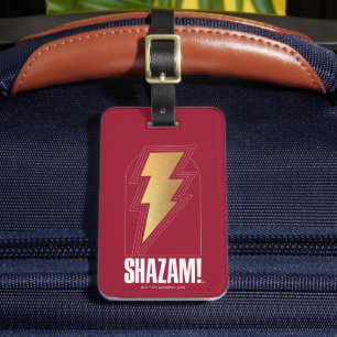 SHAZAM! Fury of the Gods Lightning Bolt Badge Luggage Tag