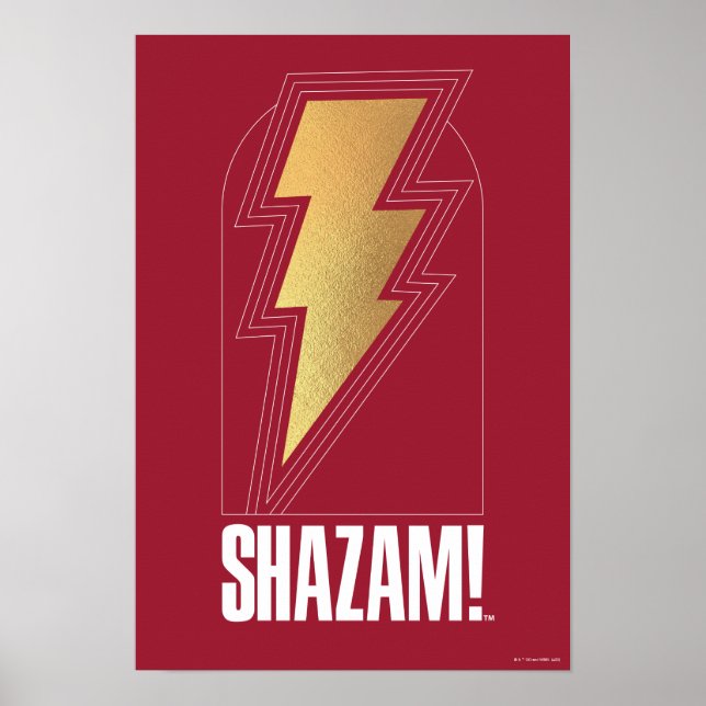 SHAZAM! Fury of the Gods | Lightning Bolt Badge Poster (Front)