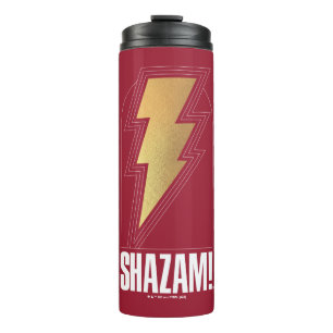 SHAZAM! Fury of the Gods   Lightning Bolt Badge Thermal Tumbler