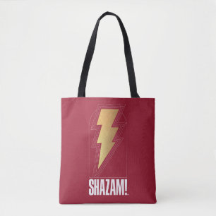 SHAZAM! Fury of the Gods   Lightning Bolt Badge Tote Bag