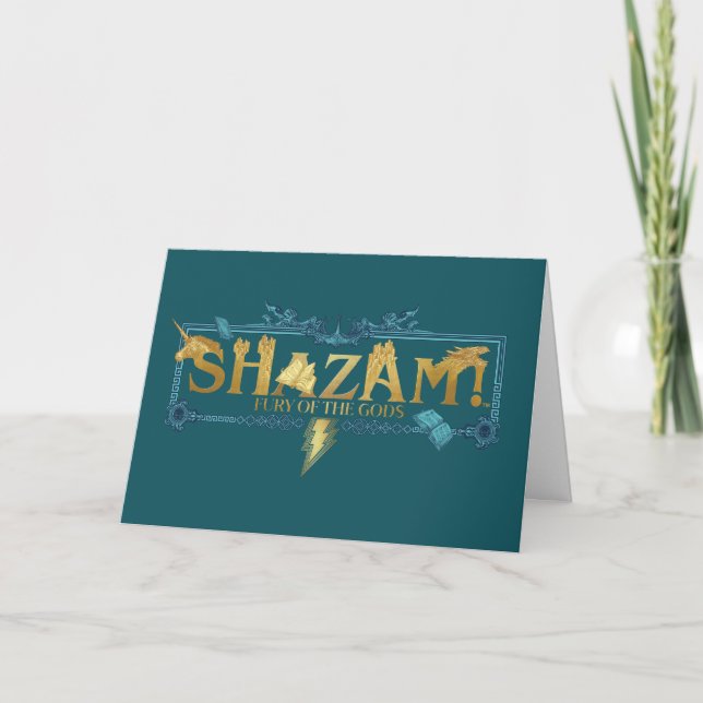SHAZAM! Fury of the Gods | Mythical Logo Card (Front)