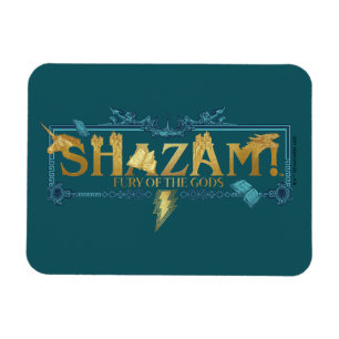SHAZAM! Fury of the Gods   Mythical Logo Magnet