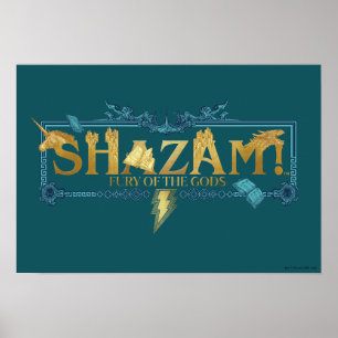 SHAZAM! Fury of the Gods Mythical Logo Poster