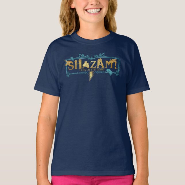 SHAZAM! Fury of the Gods | Mythical Logo T-Shirt (Front)
