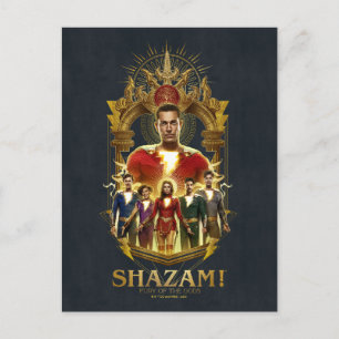 SHAZAM! Fury of the Gods Ornate SHAZAMily Frame Postcard