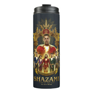 SHAZAM! Fury of the Gods Ornate SHAZAMily Frame Thermal Tumbler