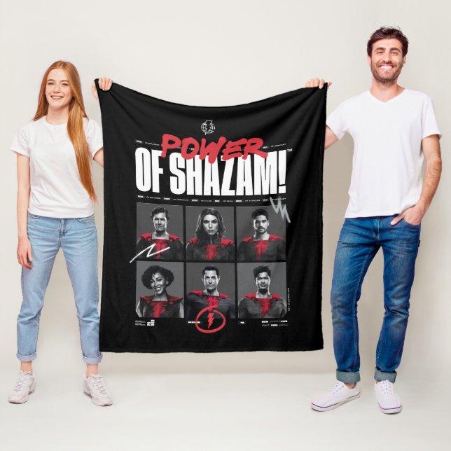 SHAZAM! Fury of the Gods | Power of SHAZAM Group Fleece Blanket (In Situ)