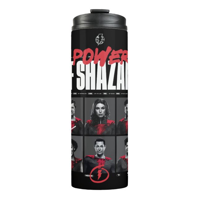 SHAZAM! Fury of the Gods | Power of SHAZAM Group Thermal Tumbler (Front)