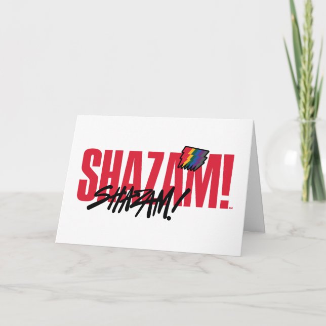 SHAZAM! Fury of the Gods | Rainbow Bolts Logo Card (Front)