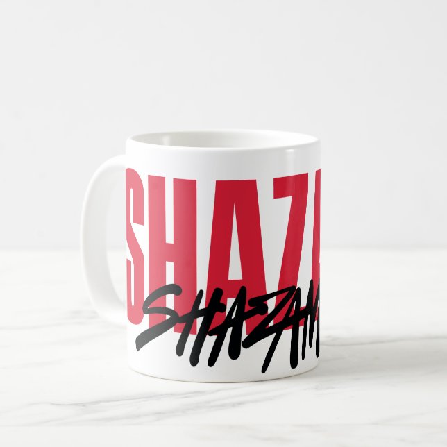 SHAZAM! Fury of the Gods | Rainbow Bolts Logo Coffee Mug (Front Left)