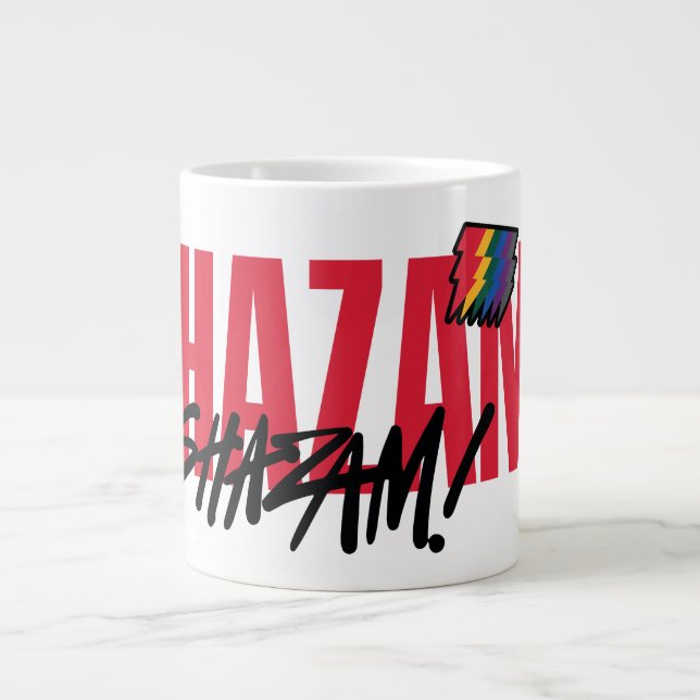 SHAZAM! Fury of the Gods | Rainbow Bolts Logo Large Coffee Mug (Front)