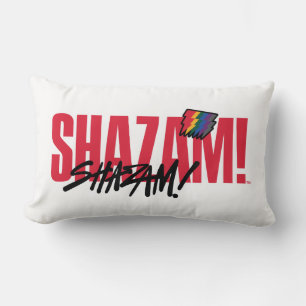 SHAZAM! Fury of the Gods   Rainbow Bolts Logo Lumbar Cushion