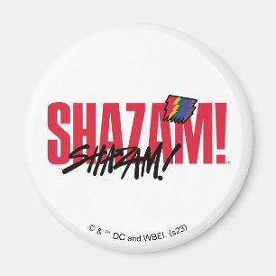SHAZAM! Fury of the Gods Rainbow Bolts Logo Magnet