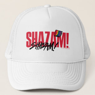 SHAZAM! Fury of the Gods   Rainbow Bolts Logo Trucker Hat