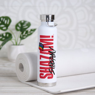 SHAZAM! Fury of the Gods   Rainbow Bolts Logo Water Bottle
