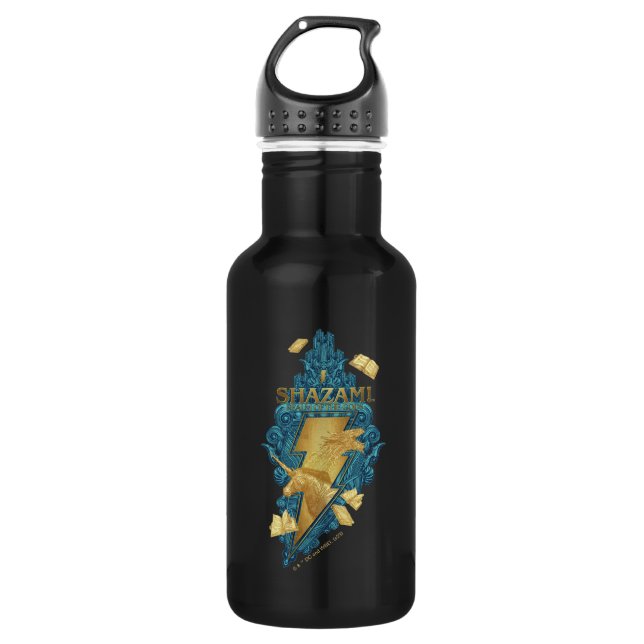 SHAZAM! Fury of the Gods | Realm of the Gods Logo 532 Ml Water Bottle (Front)