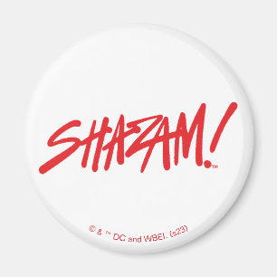 SHAZAM! Fury of the Gods   Red Marker Logo Magnet