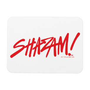 SHAZAM! Fury of the Gods   Red Marker Logo Magnet