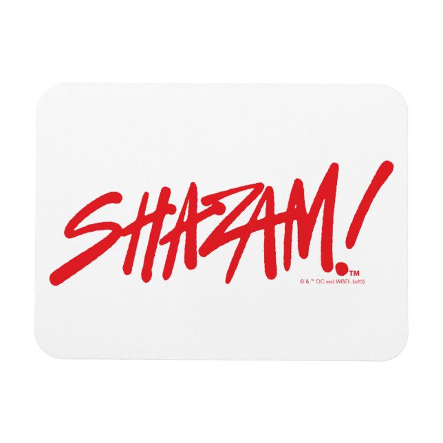 SHAZAM! Fury of the Gods | Red Marker Logo Magnet (Horizontal)