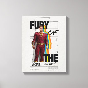 SHAZAM! Fury of the Gods Retro Album Style Art Canvas Print
