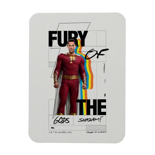SHAZAM! Fury of the Gods | Retro Album Style Art Magnet (Vertical)