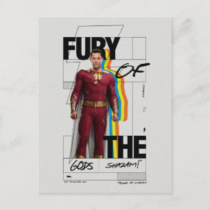 SHAZAM! Fury of the Gods   Retro Album Style Art Postcard
