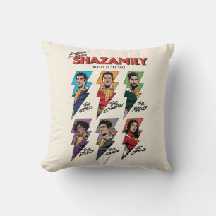 SHAZAM! Fury of the Gods   SHAZAMily Comic Bolts Cushion