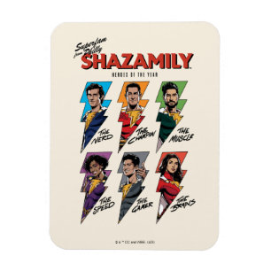 SHAZAM! Fury of the Gods SHAZAMily Comic Bolts Magnet